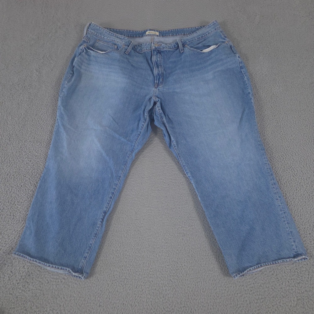 Madewell Jeans Womens 26W Blue Curvy Perfect Vintage Straight‎ Leg 100% Cotton